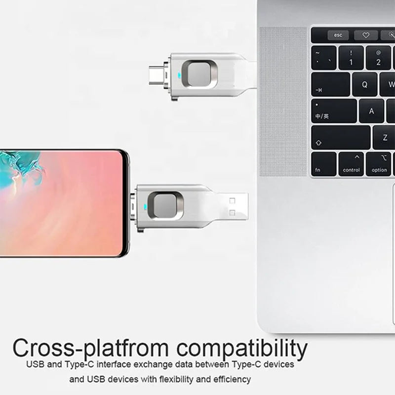 HYBOUR - ის ბრენდის USB/TYPE-C მეხსიერების ბარათი OT004-128